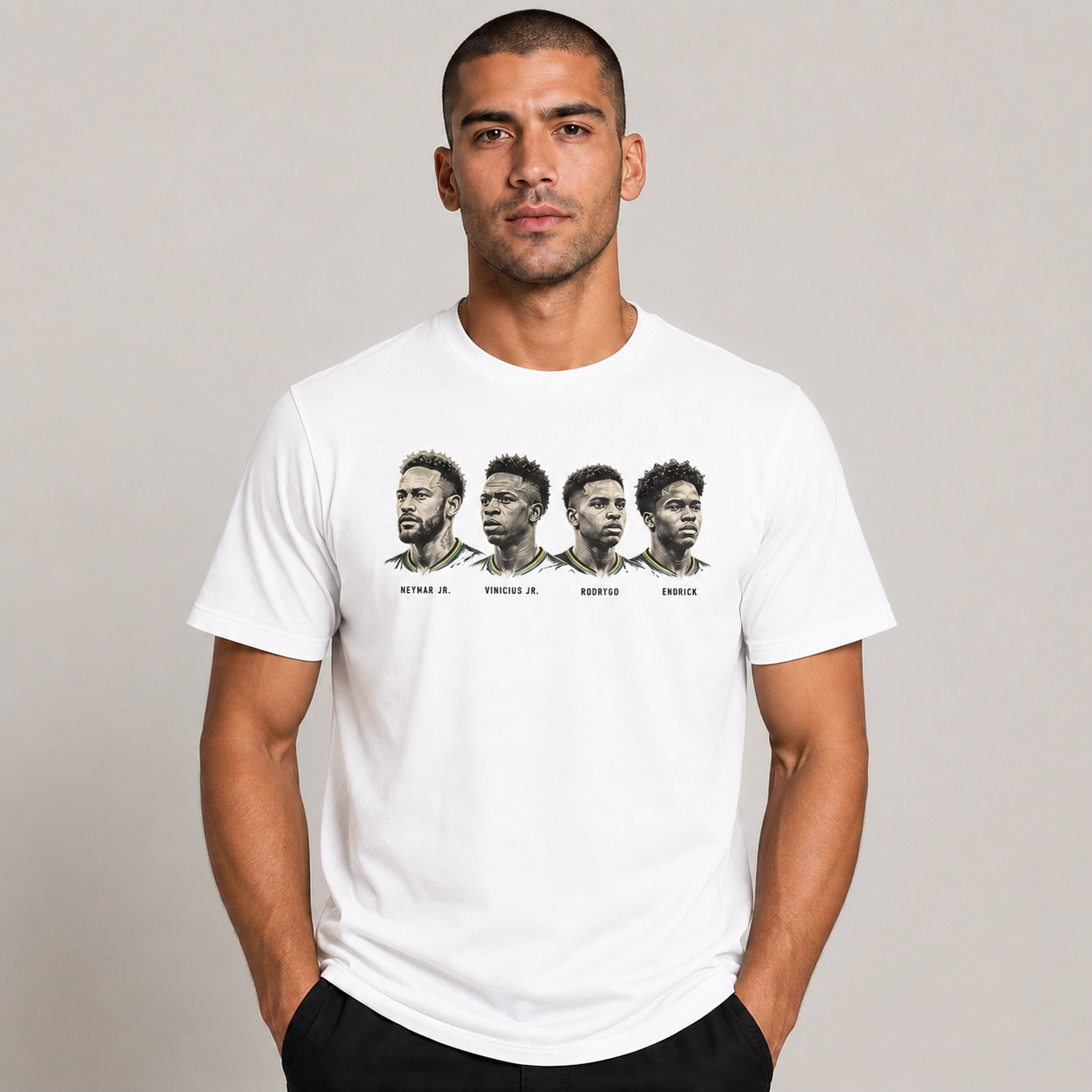 Brazilian Player Pure Cotton T-Shirt – Limited-Time Offer