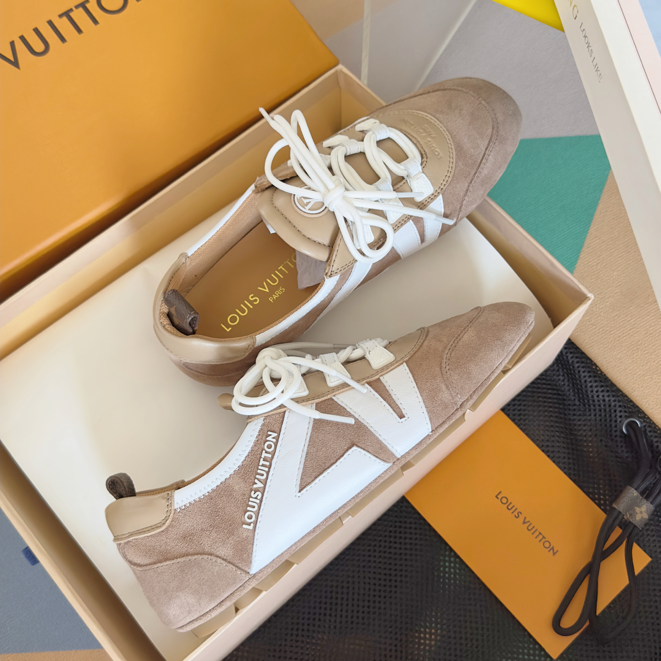 Louis Vuitton Sneakerina Yellow Beige – Women’s Ballet-Inspired Slim Sneakers