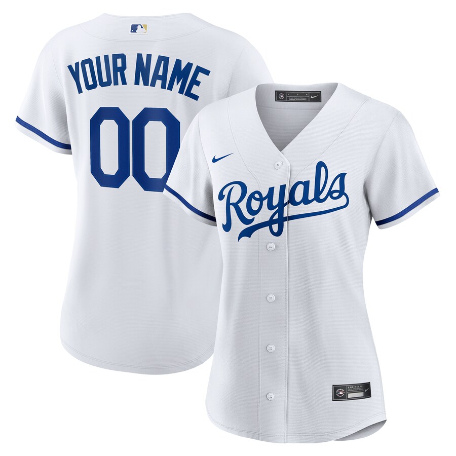 Kansas City Royals Women's Custom Jersey White