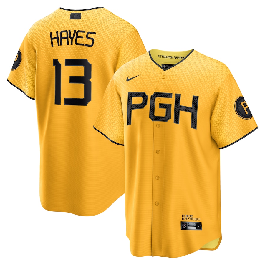 Ke'Bryan Hayes Pittsburgh Pirates City Connect Player Jersey Gold