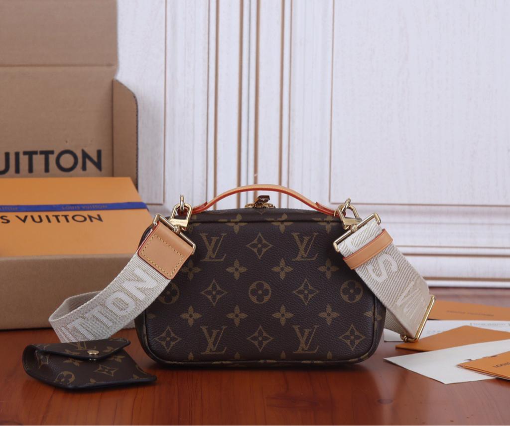 Louis Vuitton Utility Cross-Body Bag Brown 20cm
