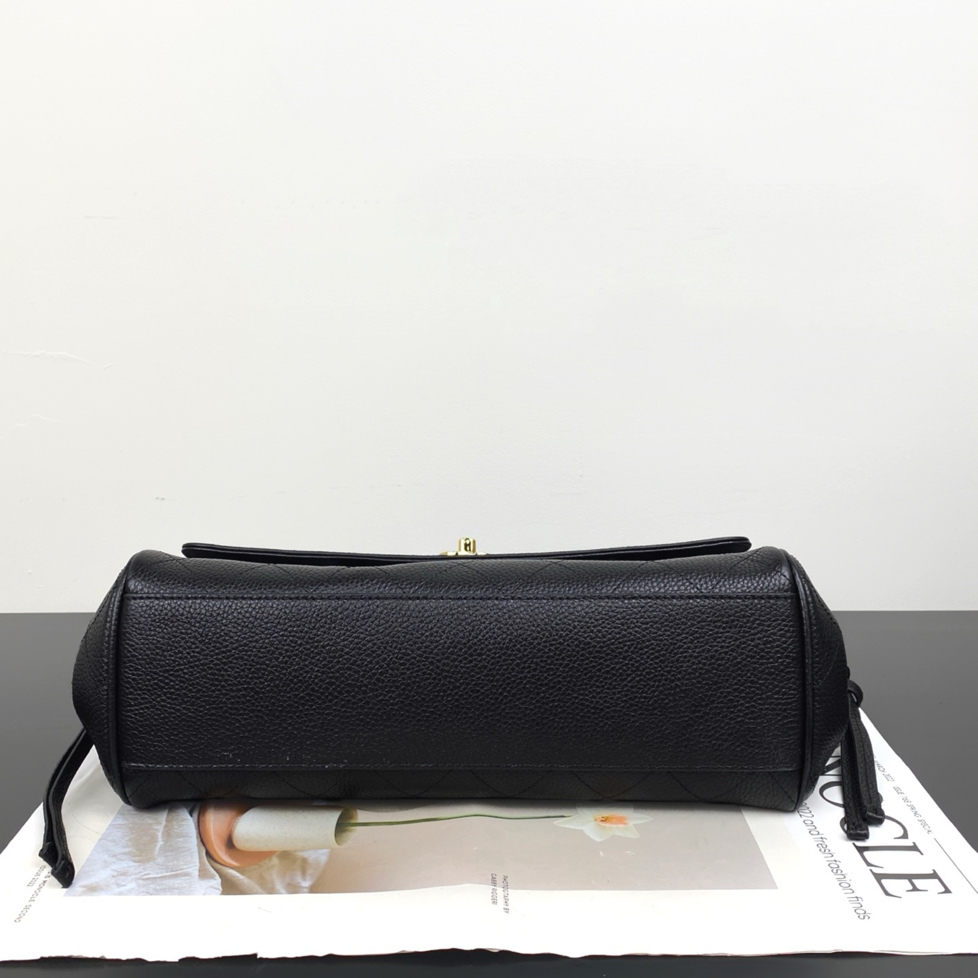 Chanel Urban Essential Tote Light Black Caviar Gold Hardware 30cm/11.8in