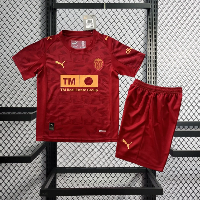 2025-26 Valencia Away Kids Football jersey