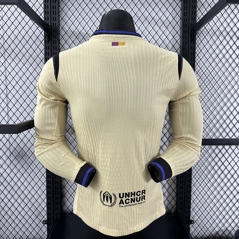 Player 2025-26 Barcelona Aawy Long sleeves Football jersey