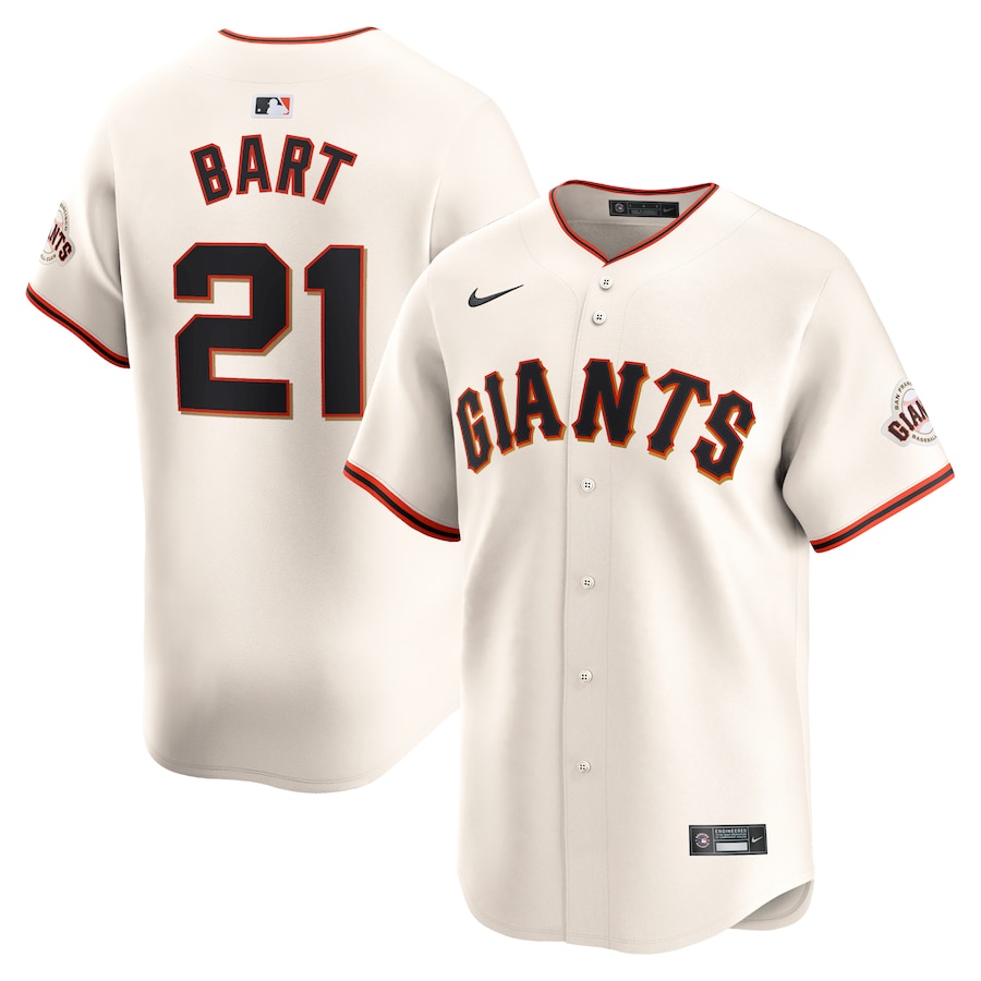 Joey Bart San Francisco Giants Home Limited Player Jersey Cream