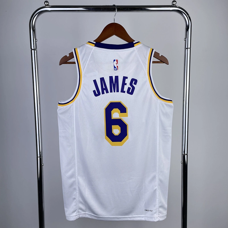 2023 NBA Lakers 6 JAMES Basketball Jersey