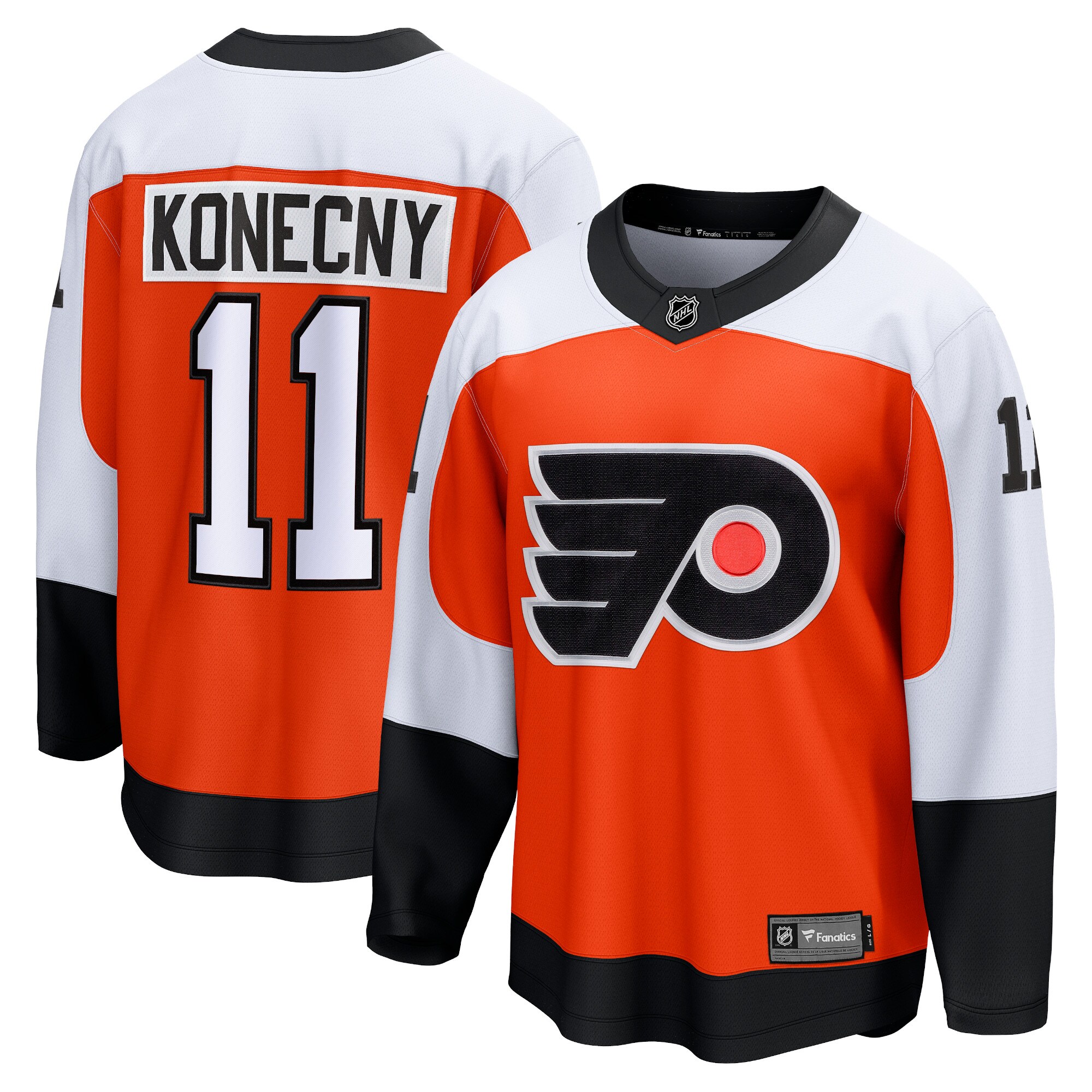 Travis Konecny Philadelphia Flyers Fanatics Home Premier Breakaway Player Jersey – Orange