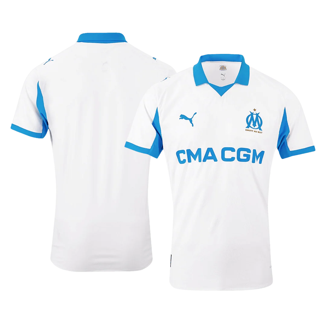 Marseille Home Player Version Soccer Jersey 2025/26