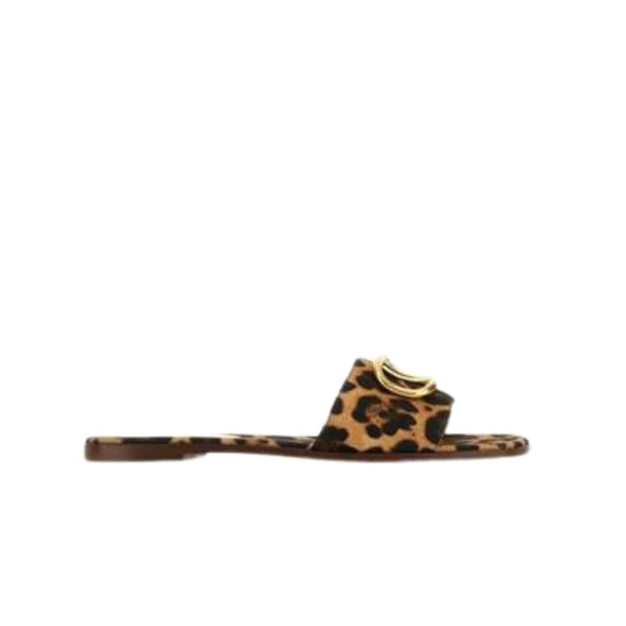 Valentino Garavani Leopard Print Buckle Sandals 3W2S0Bd5Rqy 09J