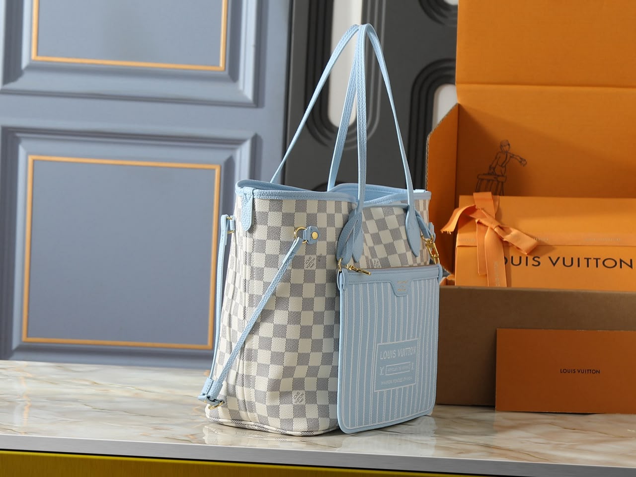 Louis Vuitton Neverfull Inside Out MM Bag 47cm N40946