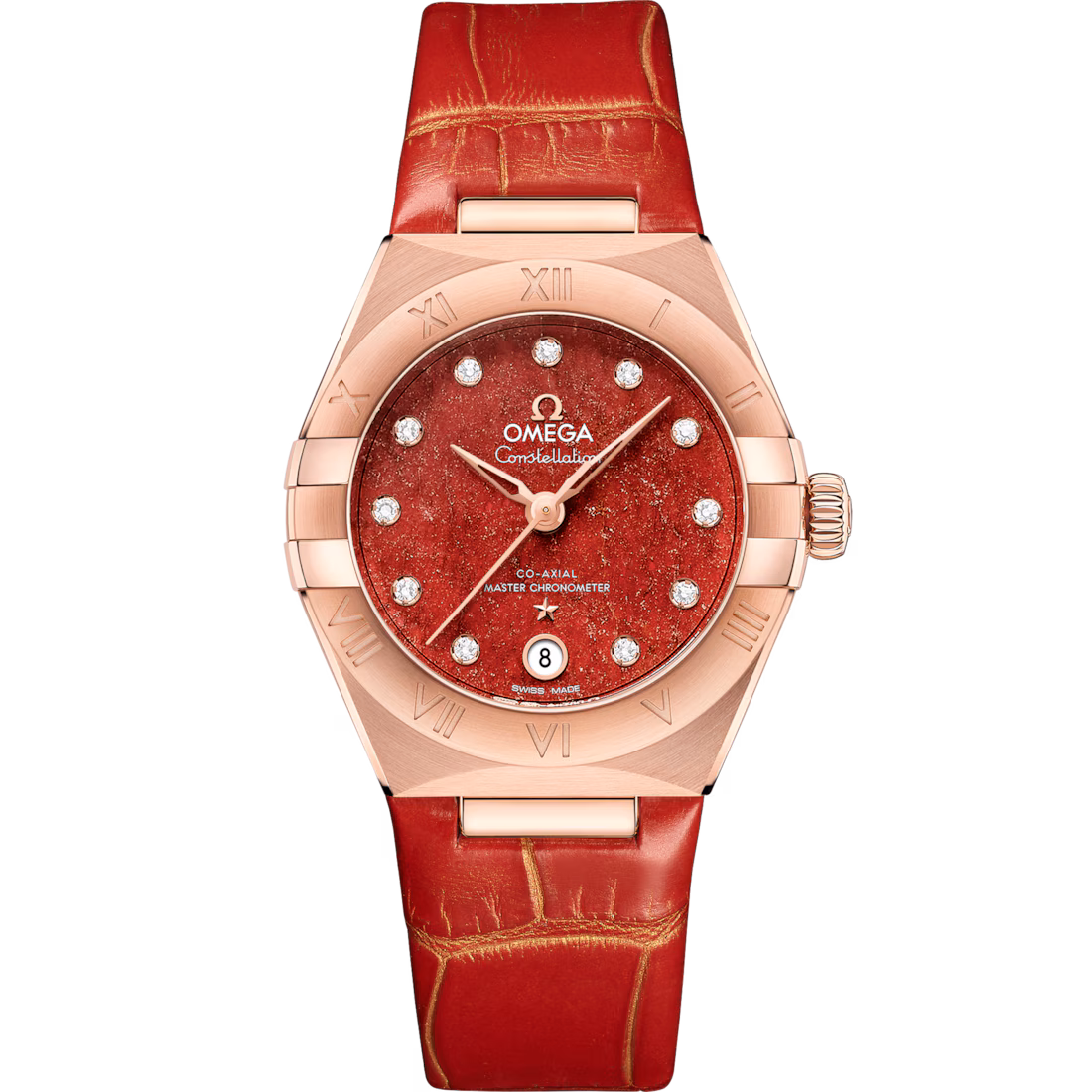 Omega Constellation Ladies' Selection 29mm Sedna™ gold on leather strap 131.53.29.20.99.003