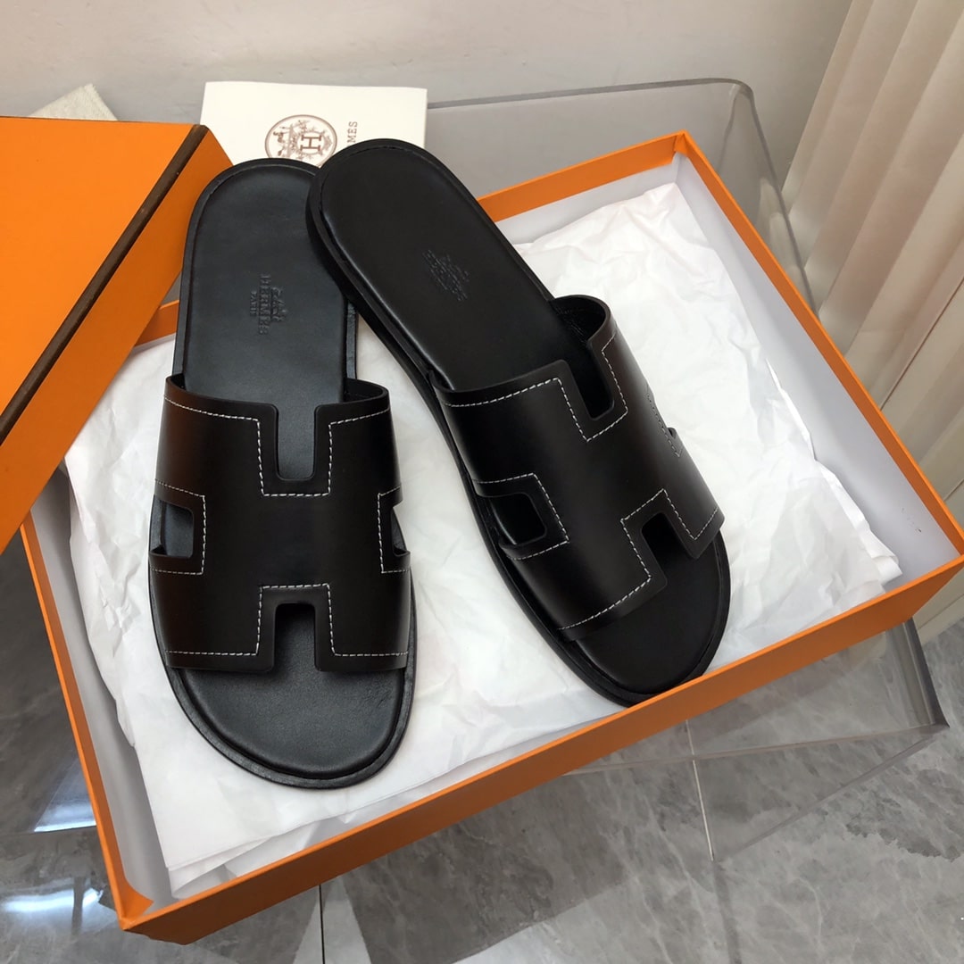 Hermes Izmir Sandal Black