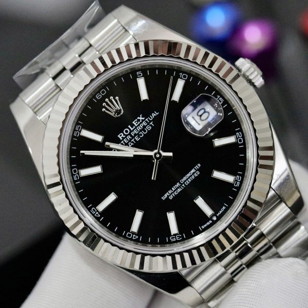 [Superclone] Rolex Datejust 41mm Bright Black Dial Jubilee 126334
