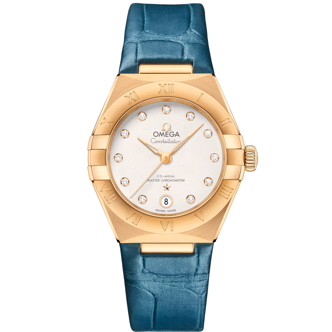 Omega Constellation Ladies' Selection 29mm yellow gold on leather strap 131.53.29.20.52.001