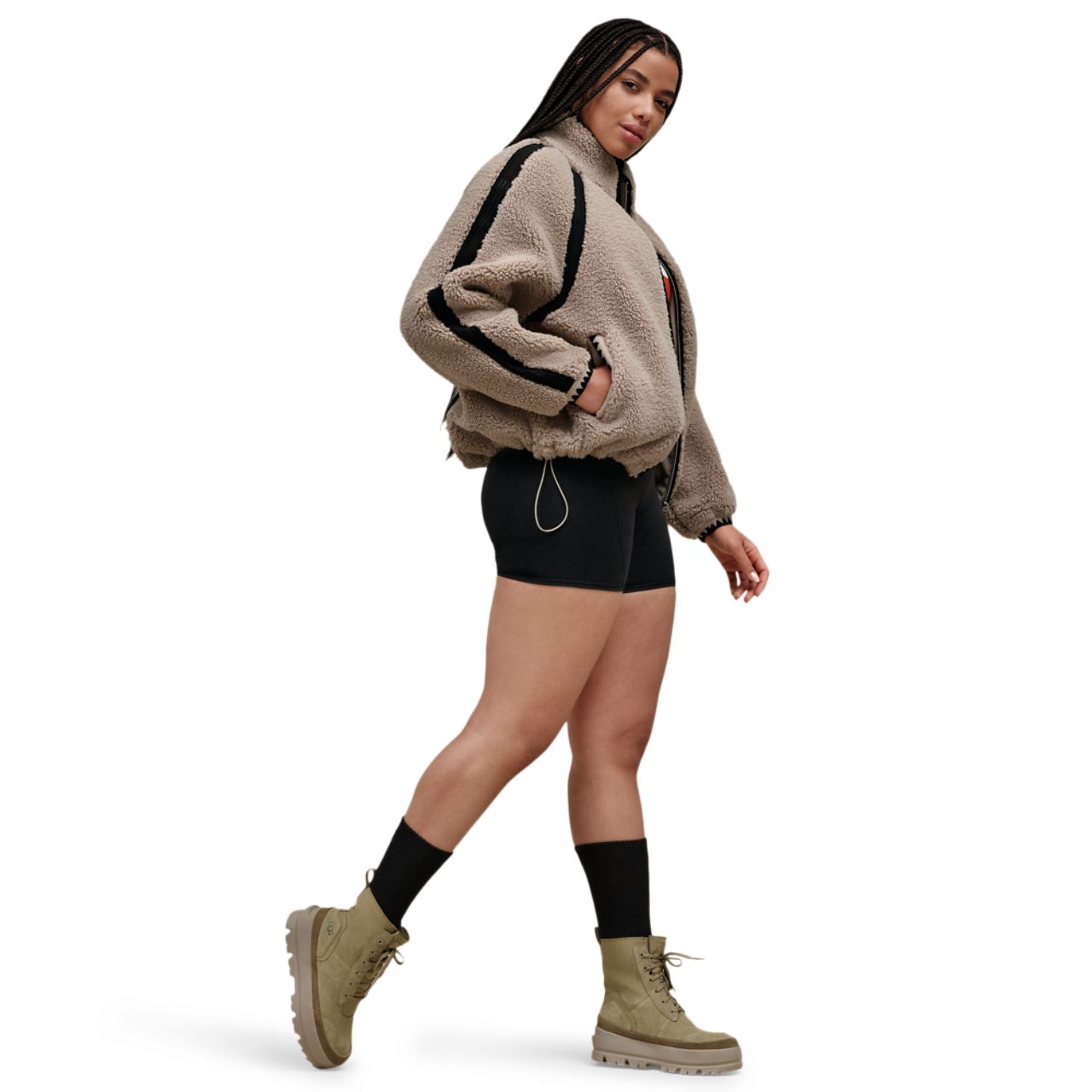 UGG NIKIA CROCHET UGGFLUFF JACKET