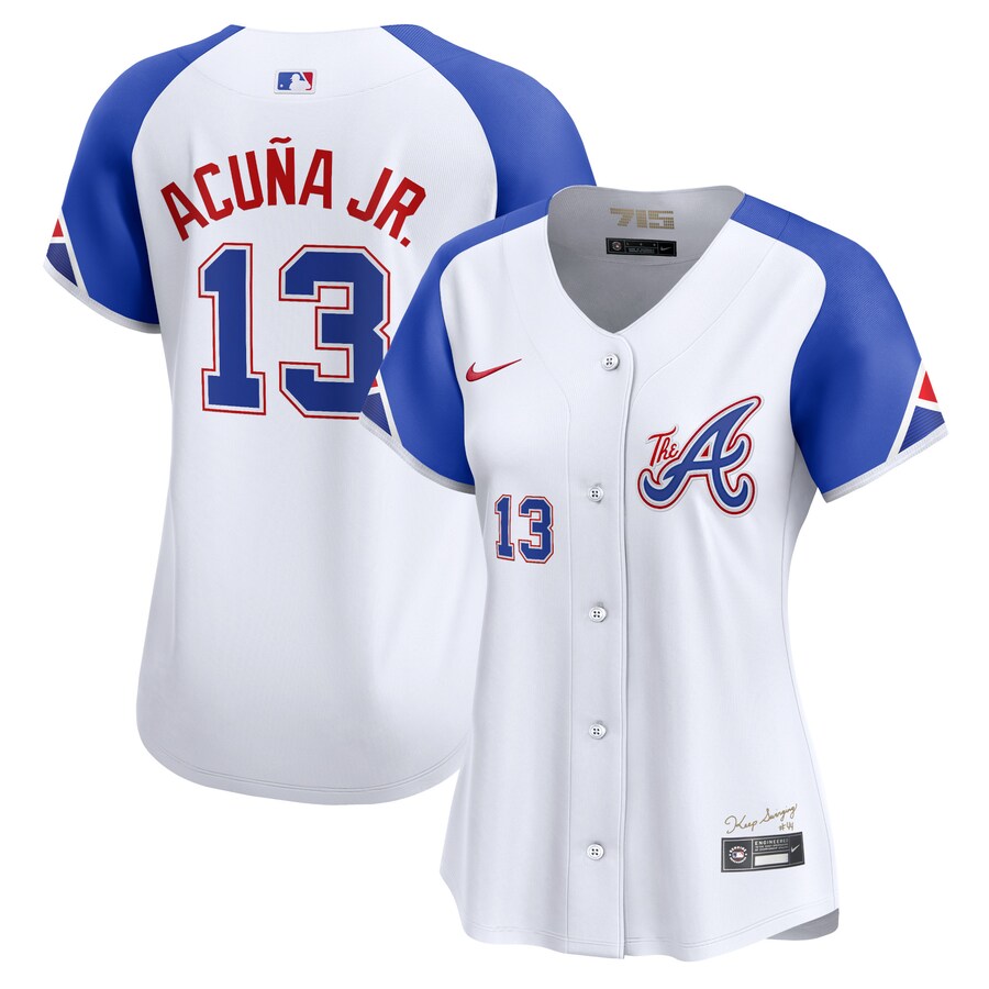 Ronald Acuña Jr. Atlanta Braves Women's City Connect Limited Player Jersey White