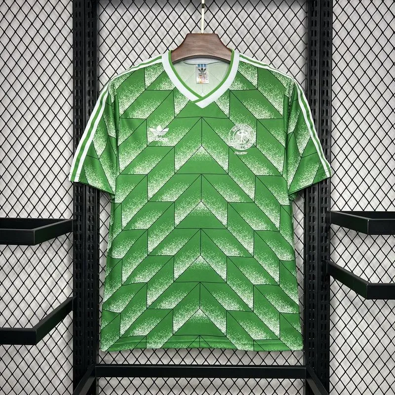 Retro 1990 Germany Away 9# VOLLER 10# MATTHAUS Football jersey retro