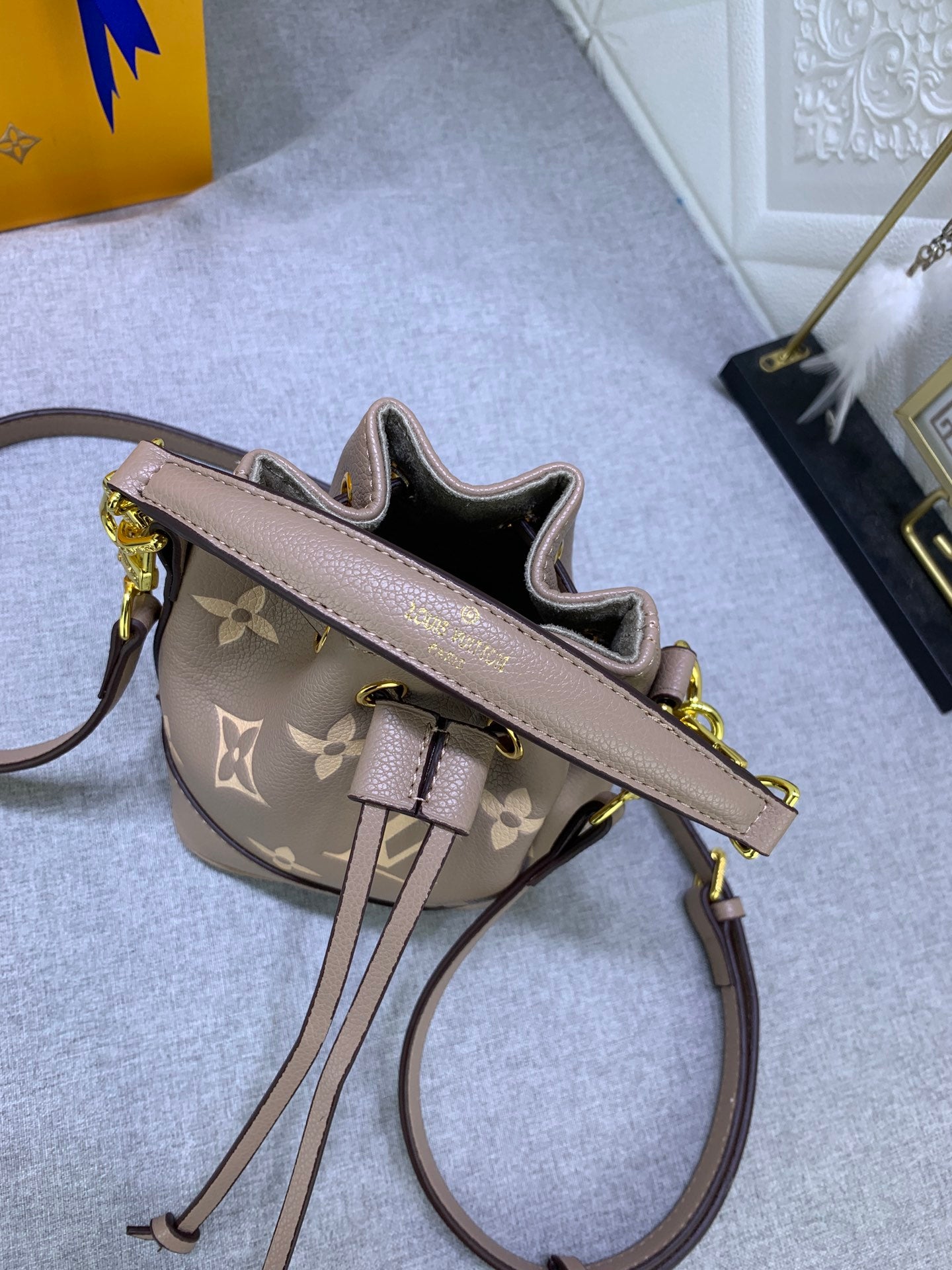 Louis Vuitton Nano No  Tourterelle Gray 16Cm