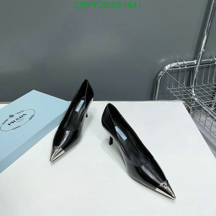 Prada Brushed Leather Pumps Black