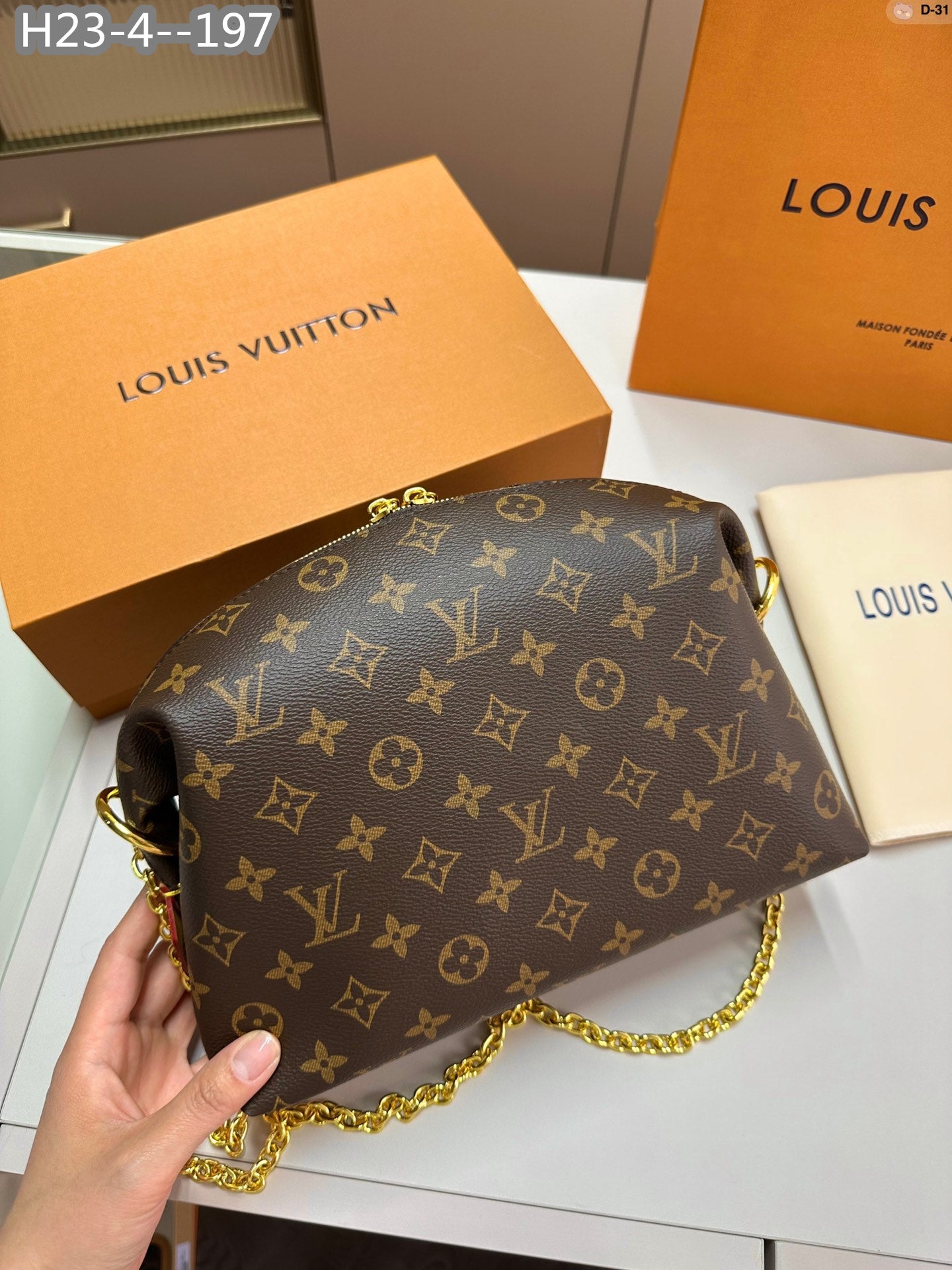 Louis Vuitton Cosmetic Pouch Gm Brown 27Cm M46458