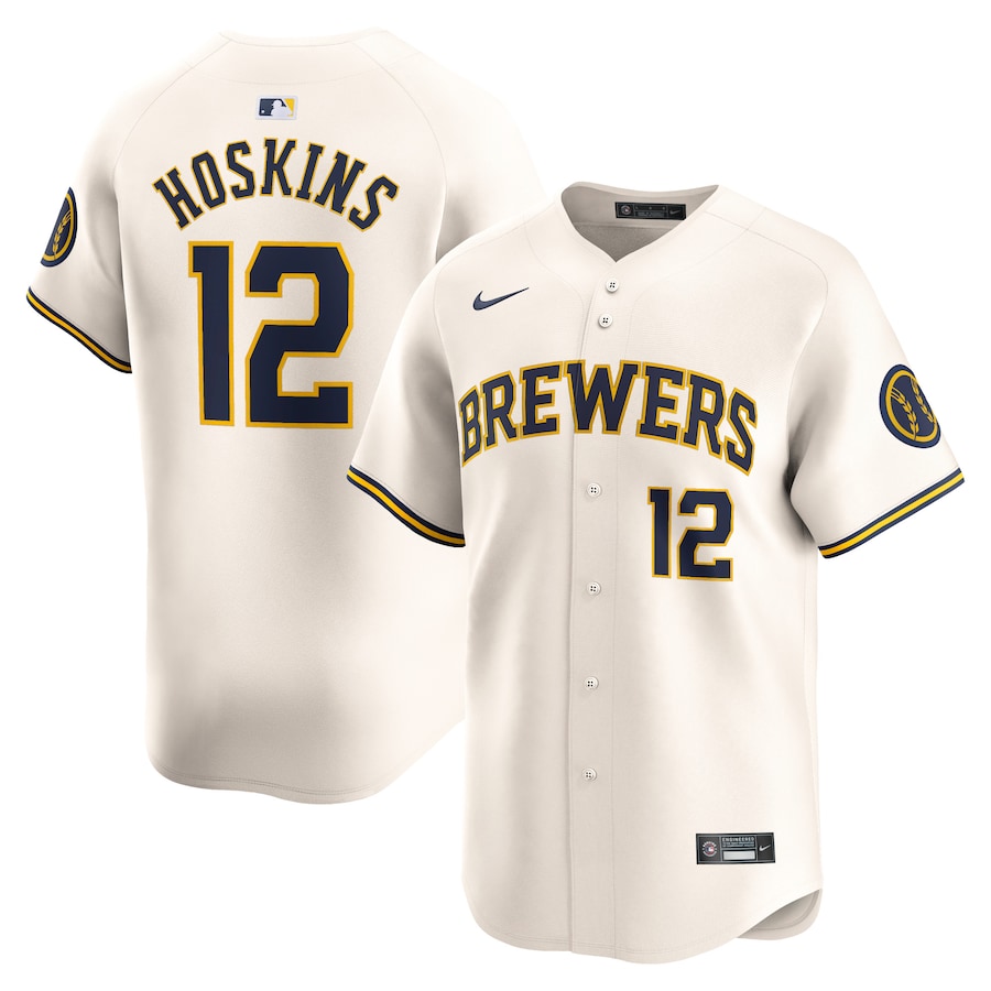 Rhys Hoskins Milwaukee Brewers Home Limited Player Jersey Cream
