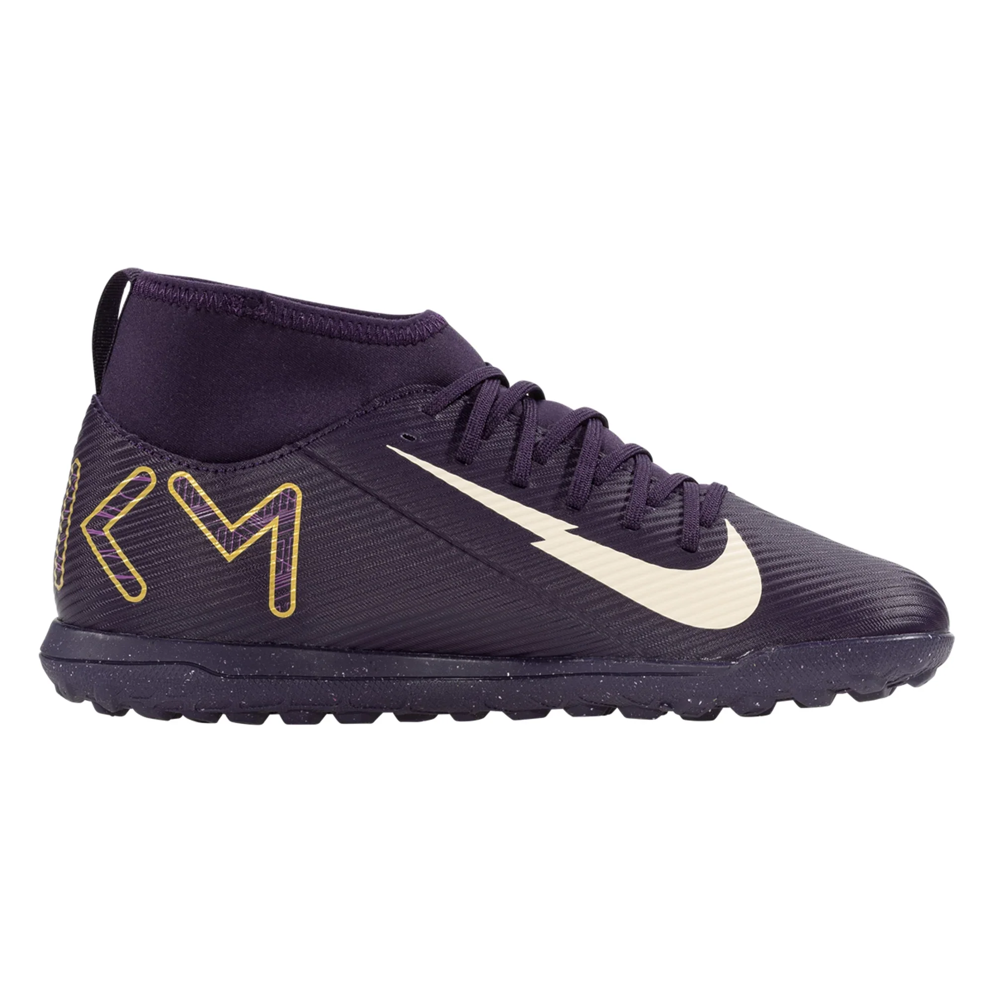 Nike Youth Jr. Superfly 10 Club Kylian Mbappe Turf TF (Grand Purple/Pale Ivory)