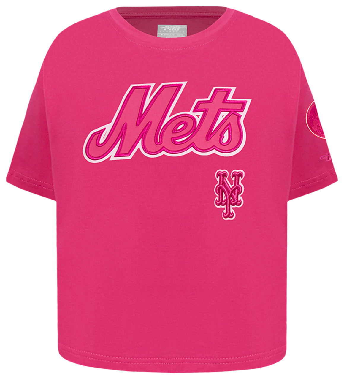 Pro Standard New York Mets Triple Pink Ss Boxy Tee