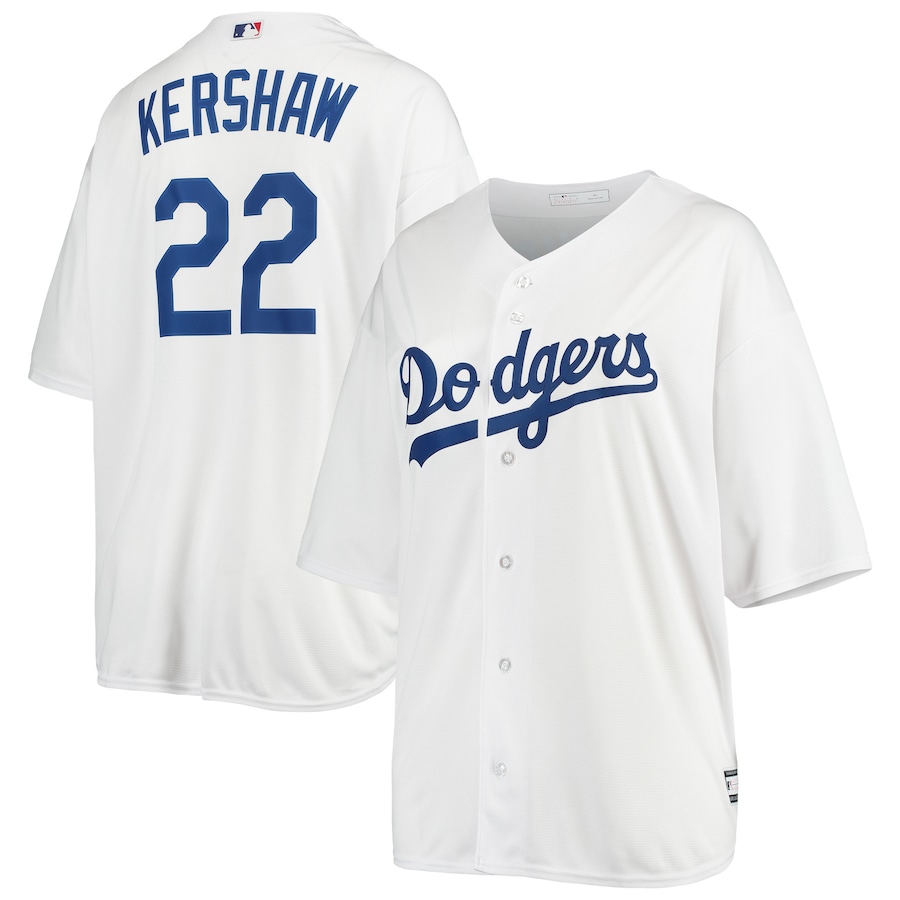 Clayton Kershaw Los Angeles Dodgers Women's Plus Size Player Jersey White