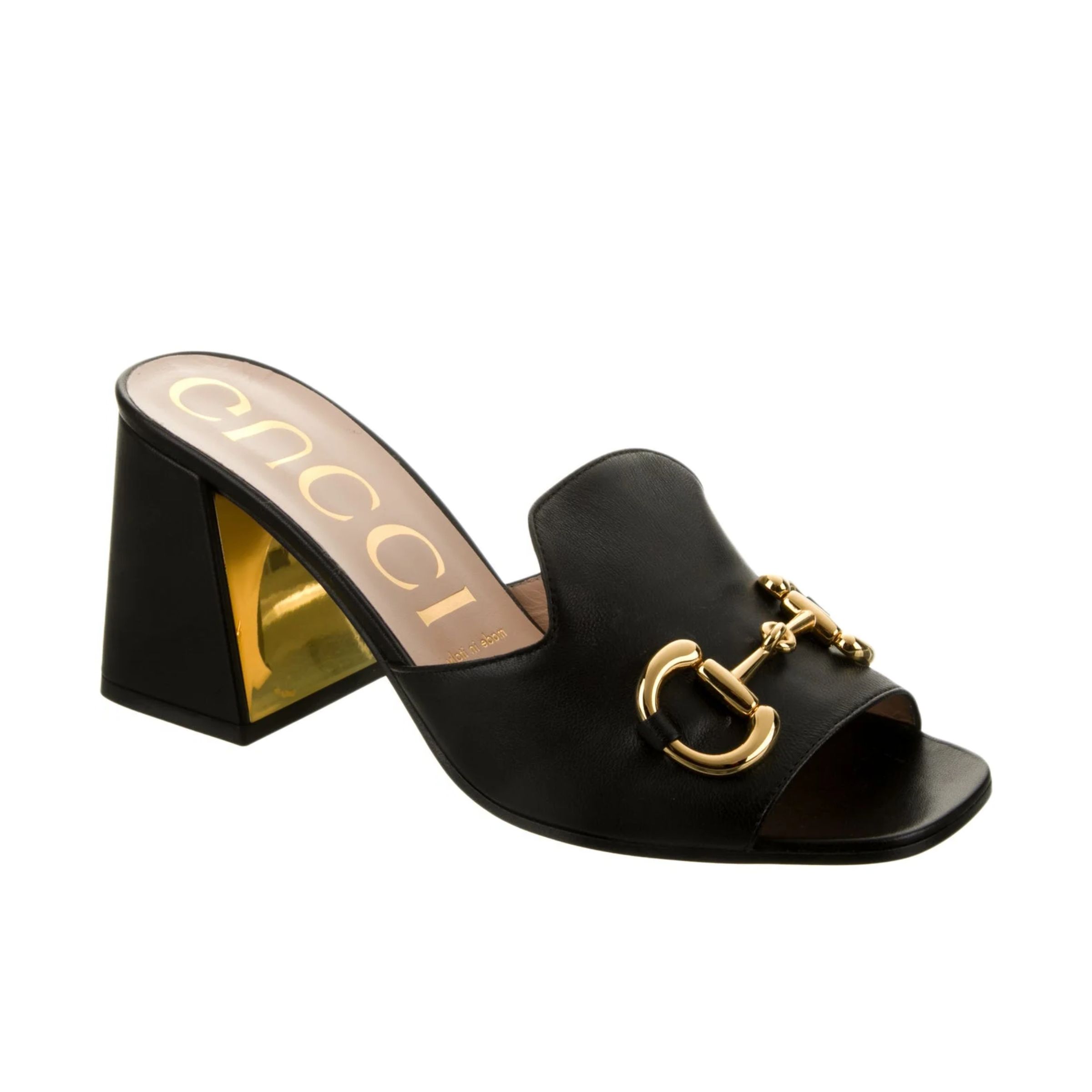 Gucci Women’S Slide Sandal With Horsebit Black