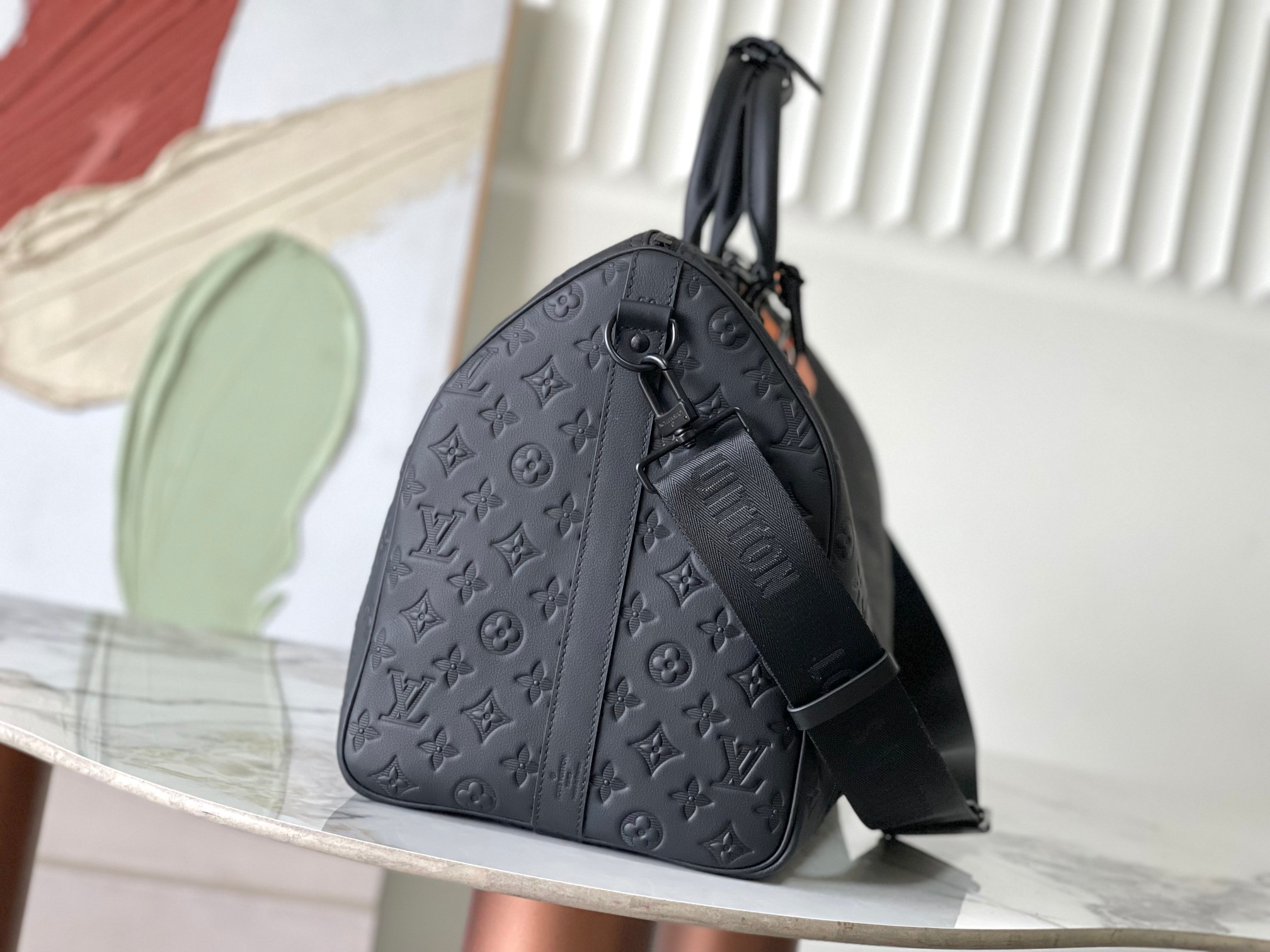 Louis Vuitton M44810 Keepall Bandoulière 50 Black