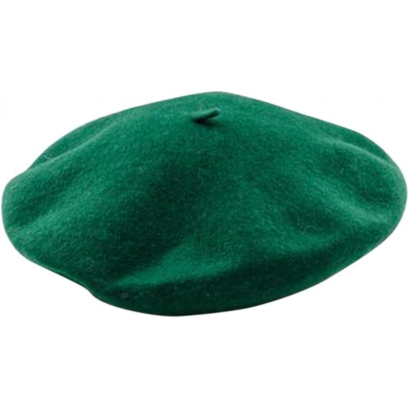 Women Men Wool French Beret Solid Color