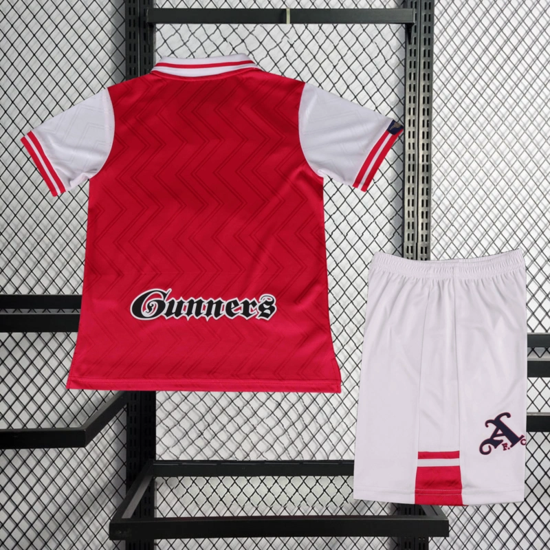 Retro kids 1996-97 KIDS Arsenal Home BERGKAMP ADAMS WRIGHT Football jersey retro