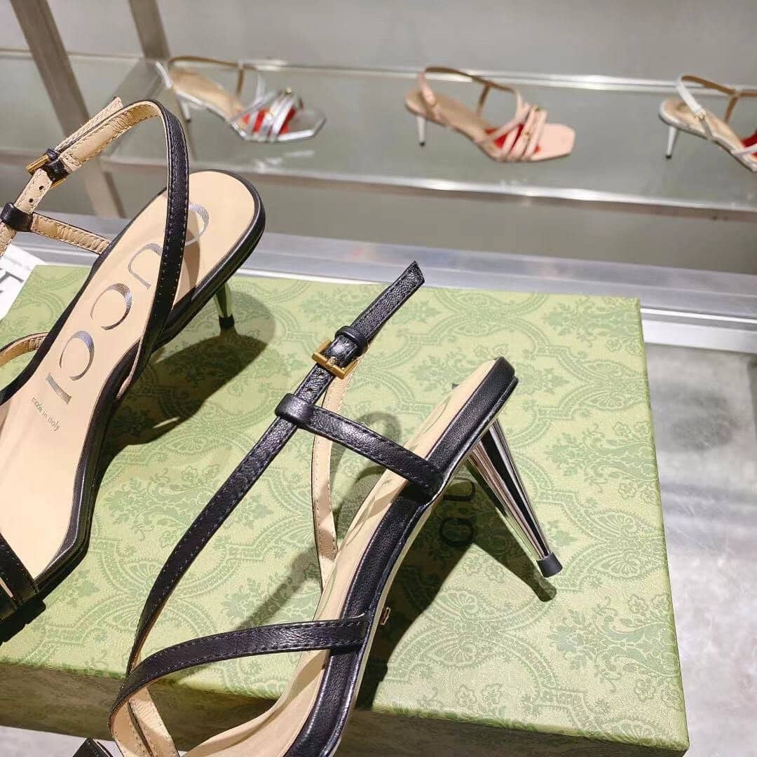Gucci Black Mid Heel