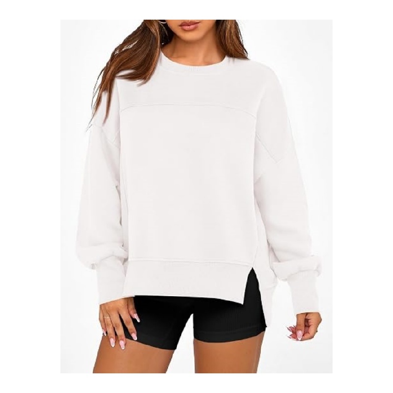 Womens Crewneck Sweatshirts Fleece Pullover