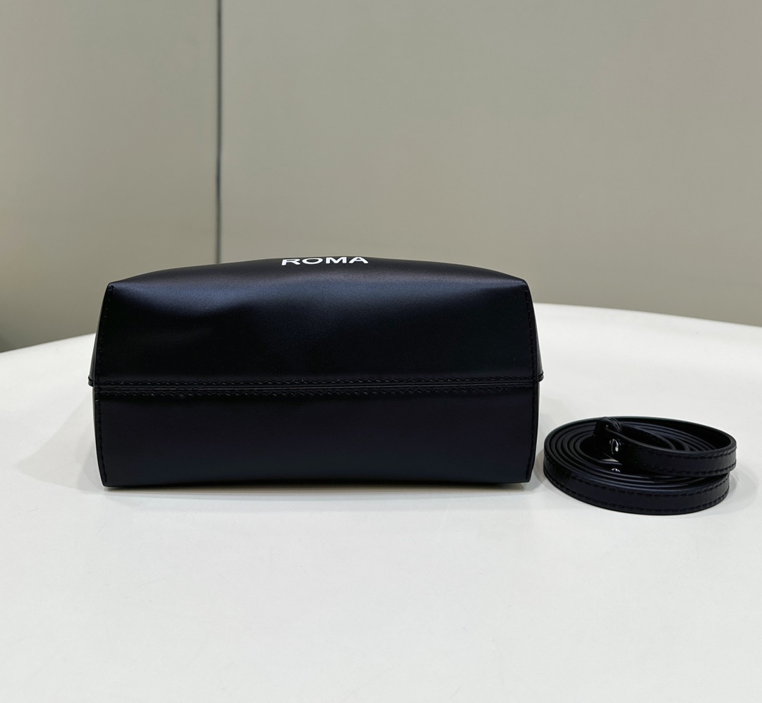Fendi By The Way Leather Mini Bag Black 18cm