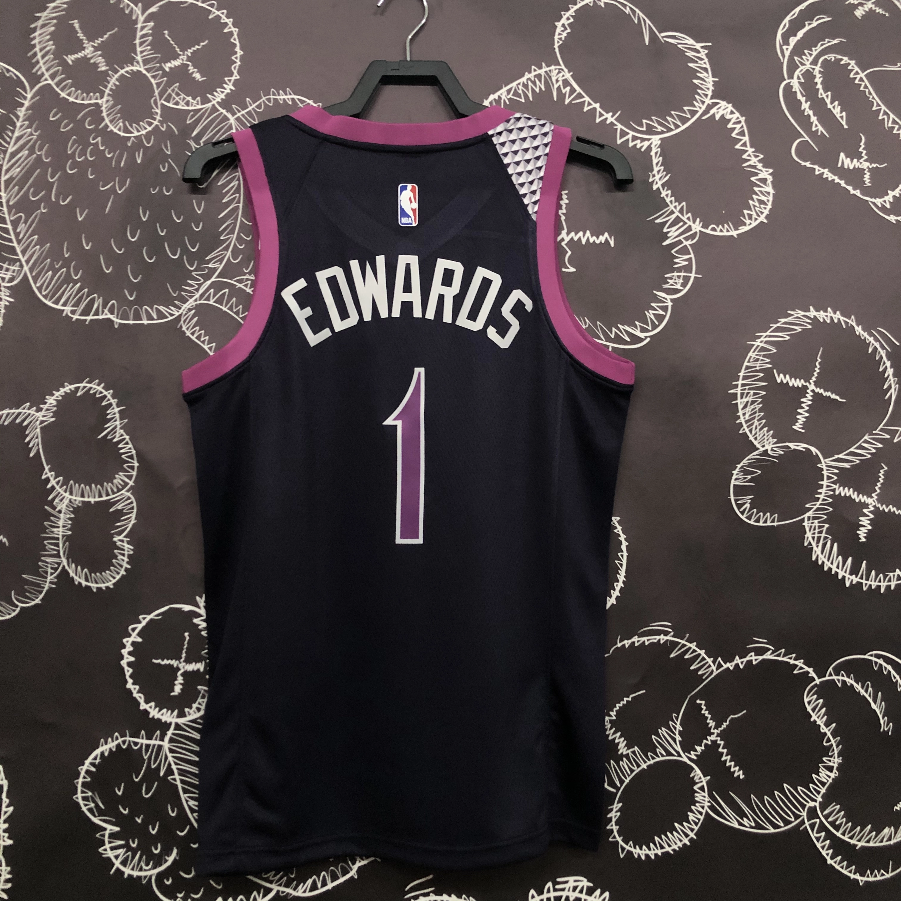 NBA Minnesota Timberwolves 1 Edwards Basketball Jersey