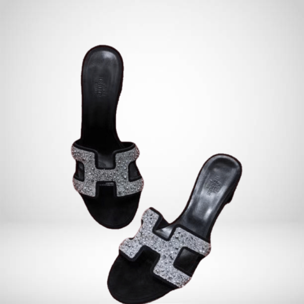 HERMES BLACK OASIS SANDAL