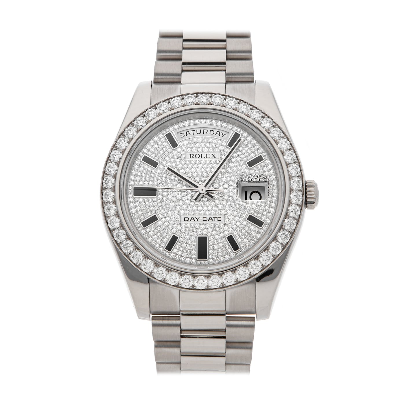 ROLEX Day-Date II 218349 41mm Diamond