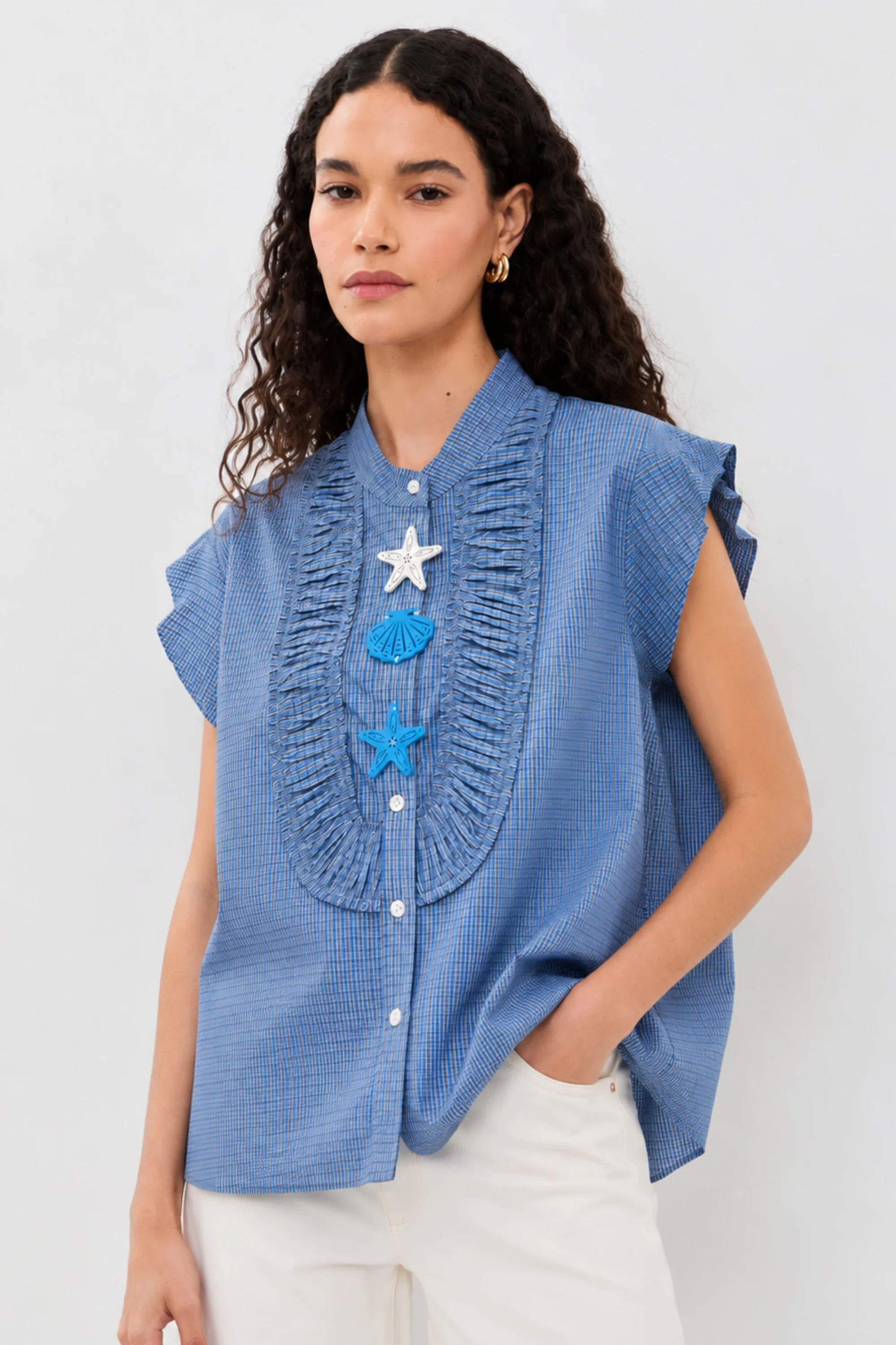 Starfish Cove Ruffle Shirt