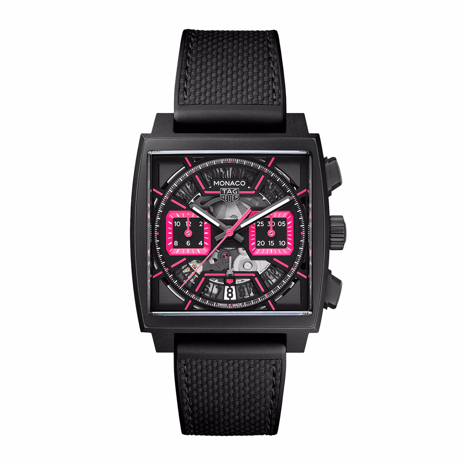 TAG Heuer Monaco Chronograph Pink 39mm Mens Watch CBL218B.FT6236