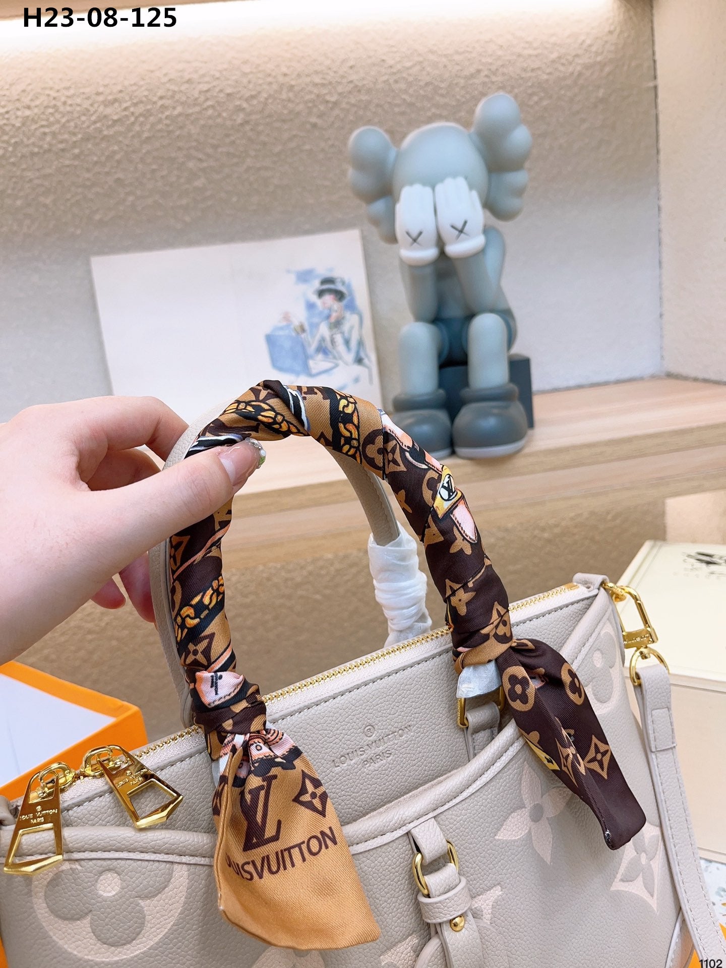 Louis Vuitton Trianon Pm Bag Gray 28Cm