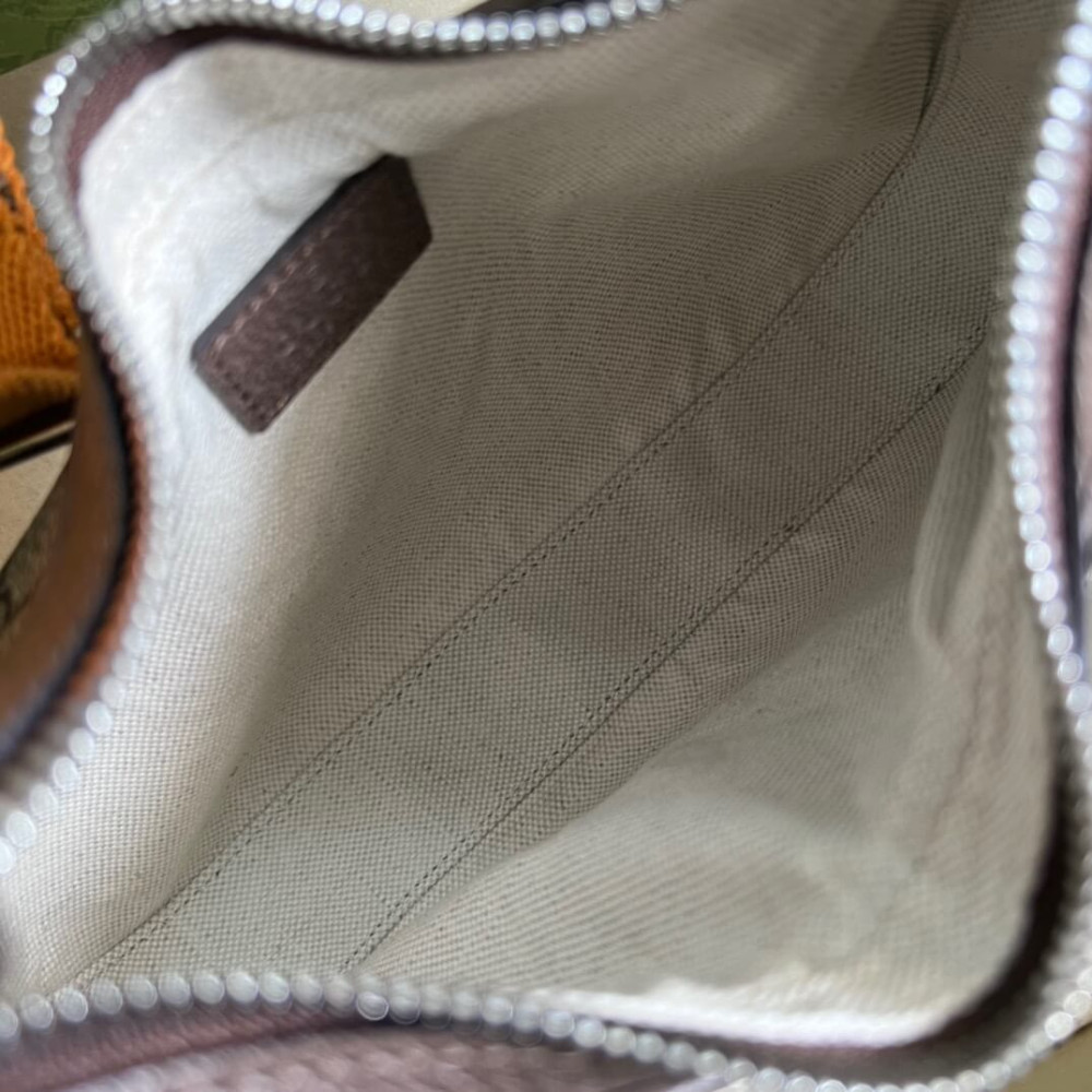 Gucci GG Supreme Attache Small Shoulder Bag Coffee