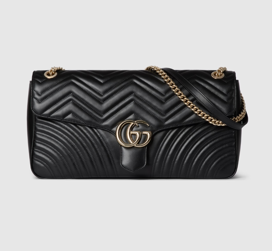 GG MARMONT LARGE SHOULDER BAG-Black-788371