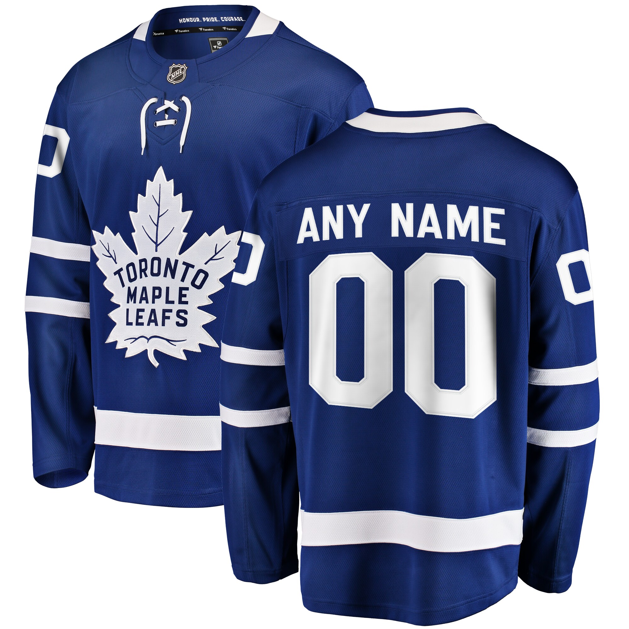 Toronto Maple Leafs Fanatics Home Breakaway Custom Jersey – Blue