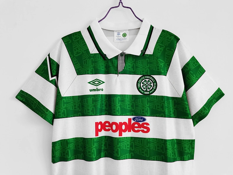 Retro 1991-92 Celtic FC Home football jersey retro
