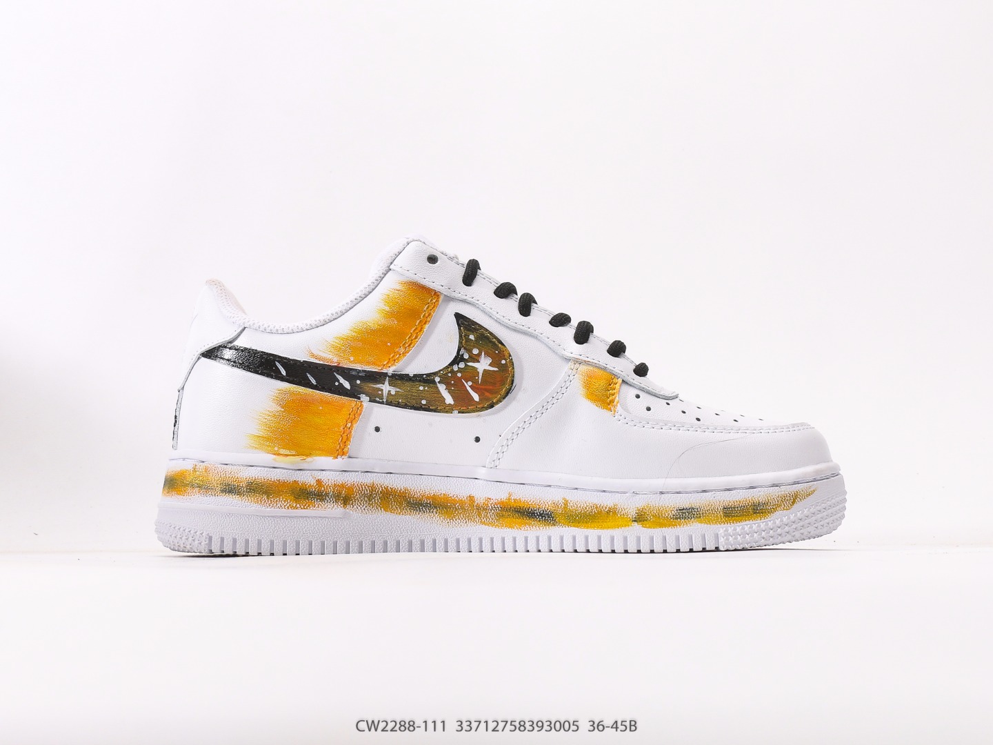 Nike Air Force 1 Low Galaxy Yellow Custom