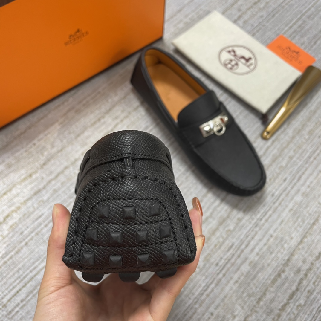 HERMES IRVING LOAFER BLACK