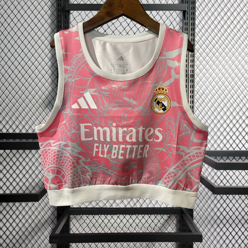 2025-26 Women's Real Madrid Football Yoga Vest Football jersey