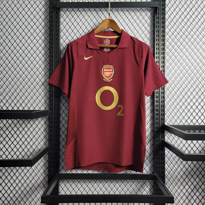 Retro 2005-06 Arsenal Home BERGKAMP ADAMS HENRY  Football jersey retro