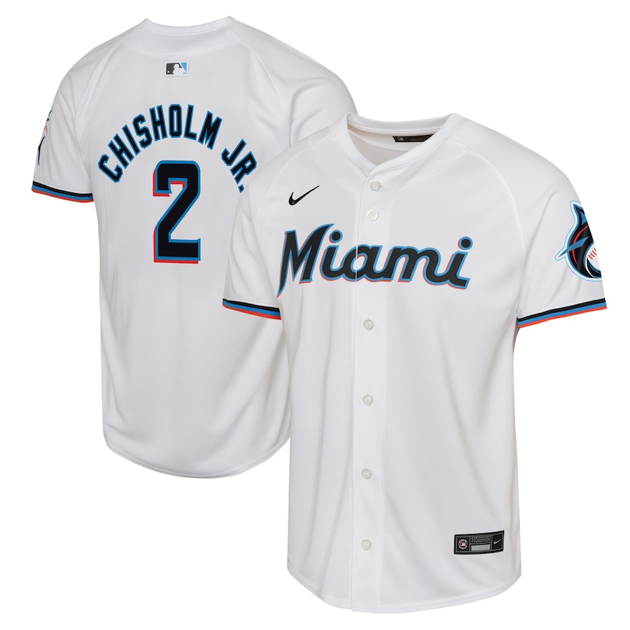 Jazz Chisholm Miami Marlins Youth Home Limited Player Jersey White
